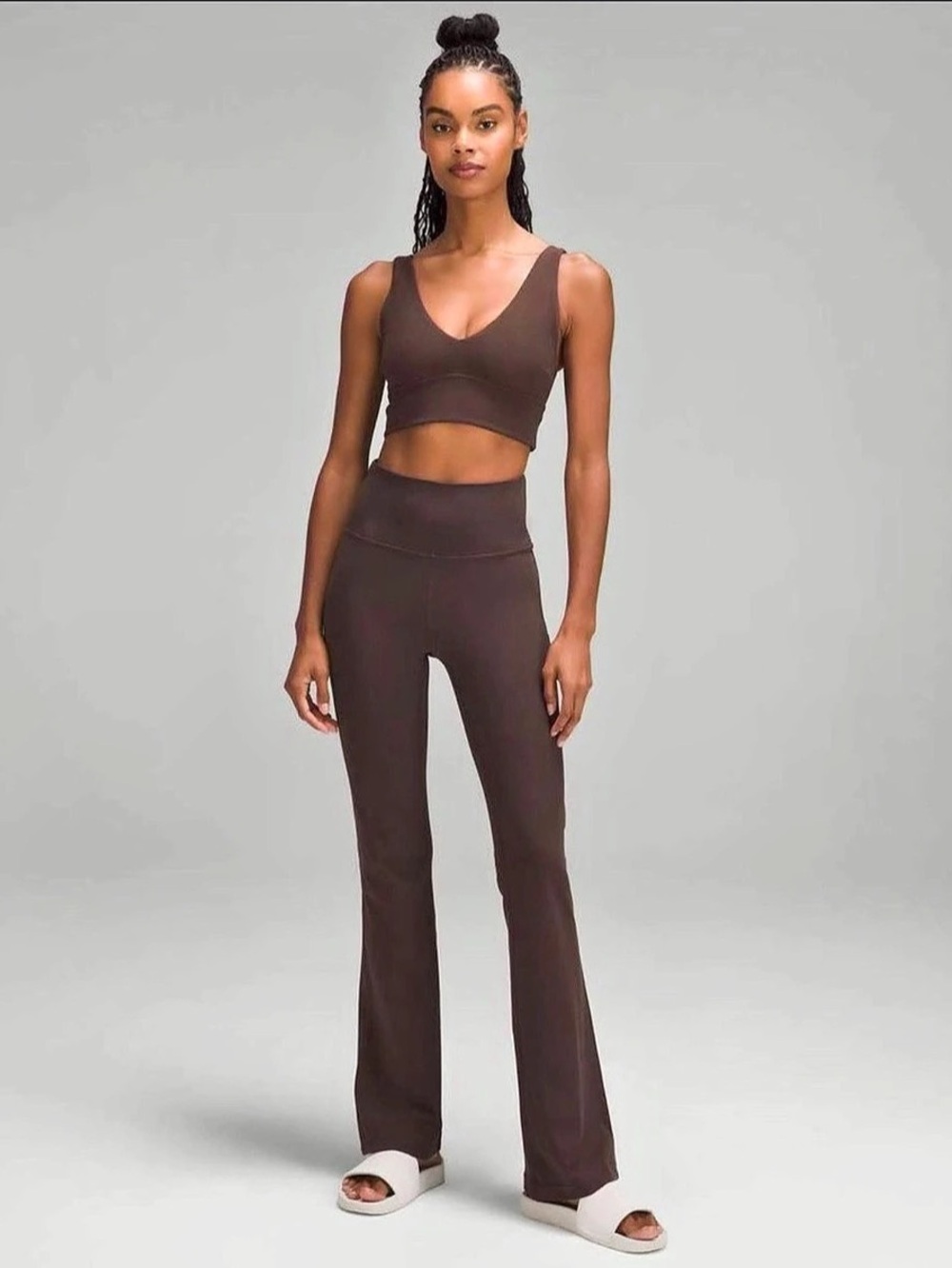 NWT Lululemon Groove Super-High-Rise Flared Pant size 8 in Espresso